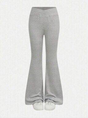 Forever 21 Girls' Light Gray Flare Sweatpants